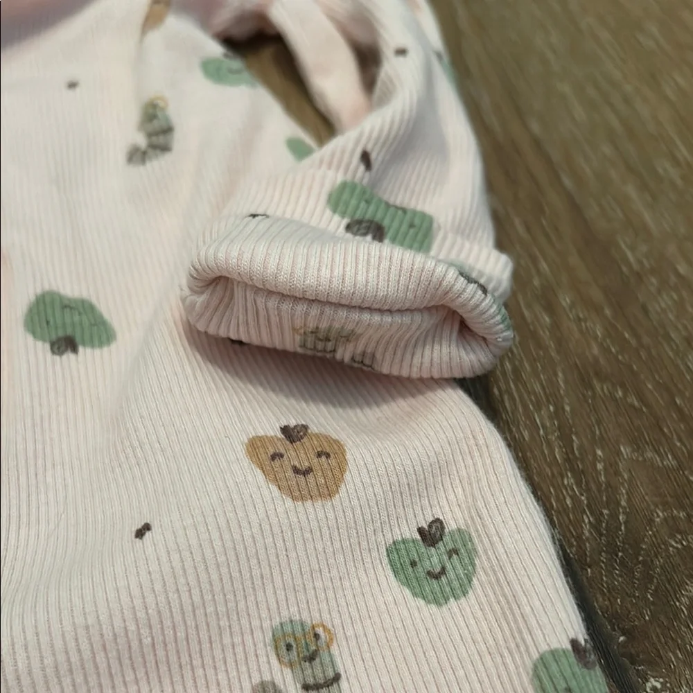 Carter's Pink and Green Footie One Piece